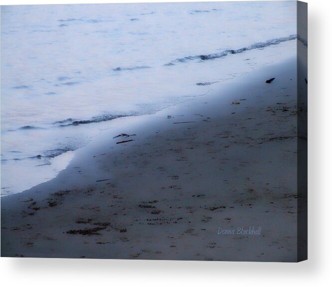 Beach Acrylic Print featuring the photograph Between Light And Shadow by Donna Blackhall