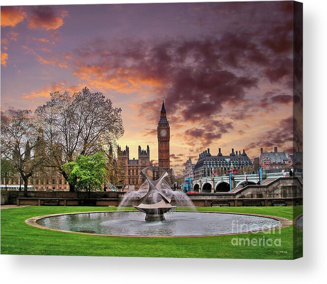 London Acrylic Print featuring the photograph Big Ben London by Nina Ficur Feenan