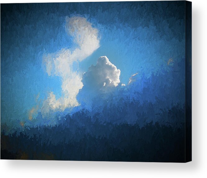 Clouds Acrylic Print featuring the photograph Big Sky by Richard Goldman