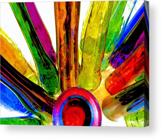 Bloom In Glass Acrylic Print featuring the photograph Bloom In Glass #2 by James Stoshak