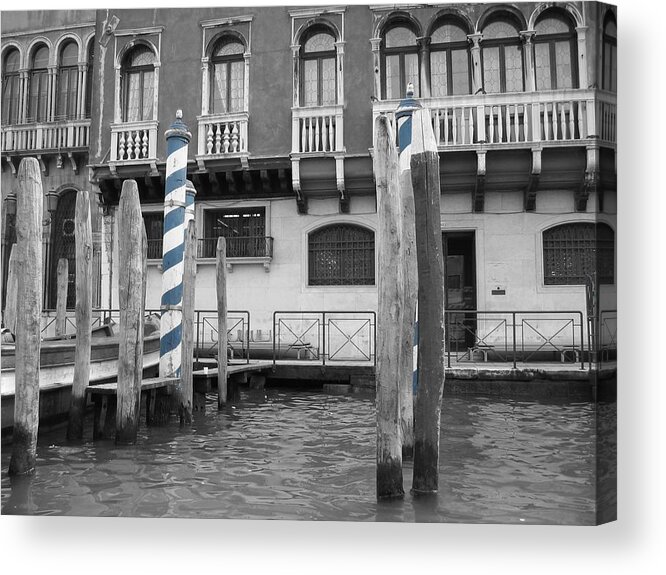 Cityscape Acrylic Print featuring the photograph Blue Docks by Dylan Punke