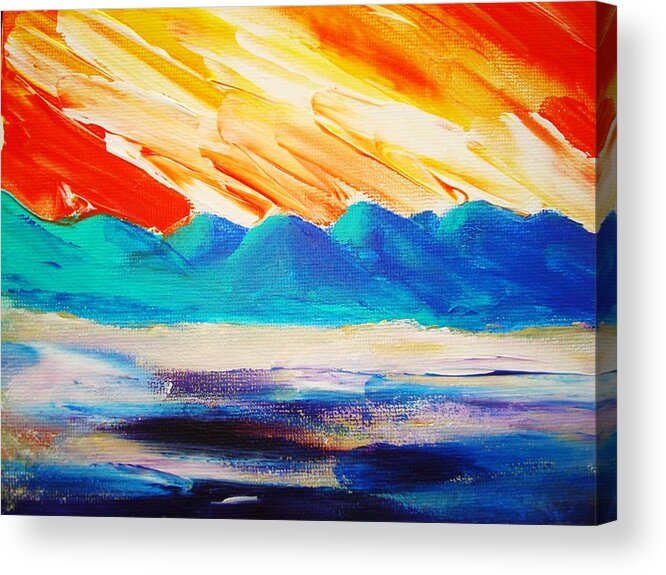 Bright Acrylic Print featuring the painting Bold Day by Melinda Etzold