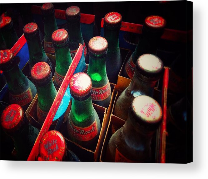 Bottles Acrylic Print featuring the photograph Bottle necks by Olivier Calas