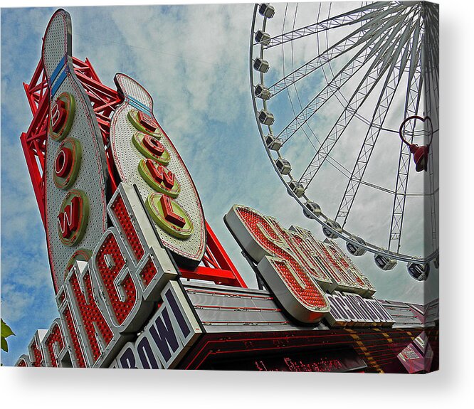 Amusement Park Acrylic Print featuring the photograph Bowl and Strike II by Elizabeth Hoskinson