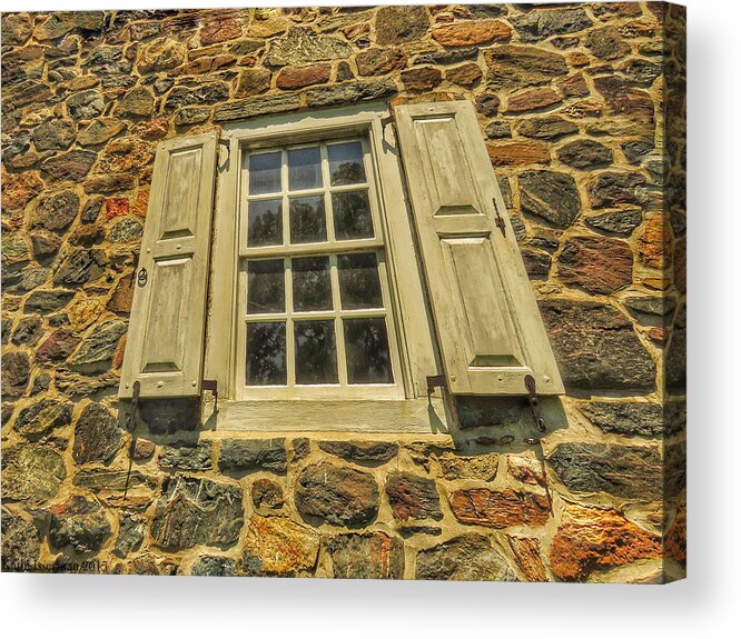 Architecture Acrylic Print featuring the photograph Bricks and Mortar I by Kathi Isserman