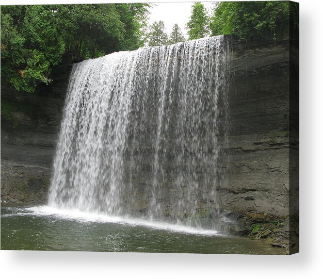 Waterfall Acrylic Print featuring the photograph Bridal Veil Falls by David Barker