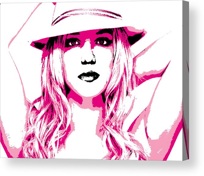 Britney Spears Acrylic Print featuring the digital art Britney Spears by Brad Scott