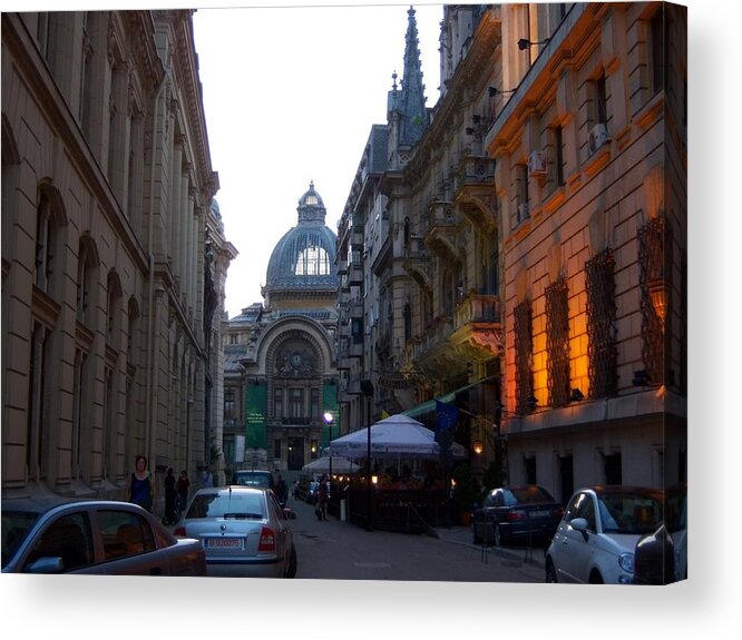 Romania Acrylic Print featuring the photograph Bucharest 2 by Carole Hutchison