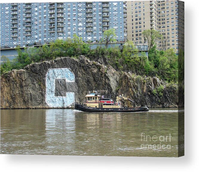 2015 Acrylic Print featuring the photograph C Rock with Tug by Cole Thompson