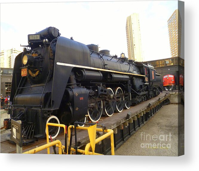 Locomotive Acrylic Print featuring the photograph Canadian National No. 6213 by Lingfai Leung