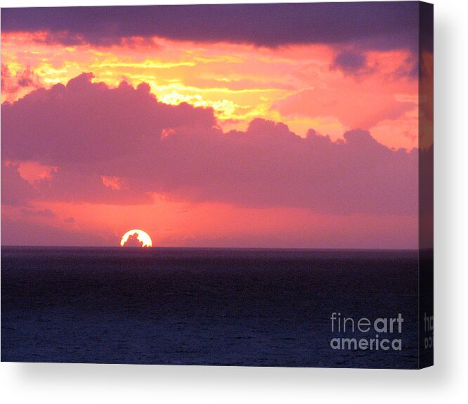 Sunrise Acrylic Print featuring the photograph Sunrise Interrupted by Rick Locke - Out of the Corner of My Eye