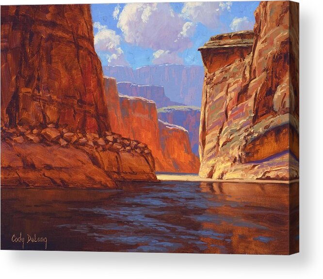 Grand Canyon Acrylic Print featuring the painting Canyon Colors by Cody DeLong