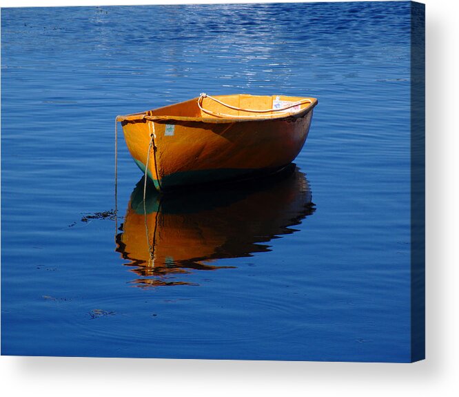 Lightjet Print Acrylic Print featuring the photograph Cape Ann Dinghy by Juergen Roth