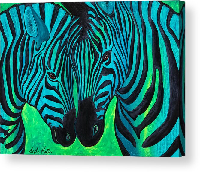 Acrylic Acrylic Print featuring the painting Changing Stripes by Dede Koll