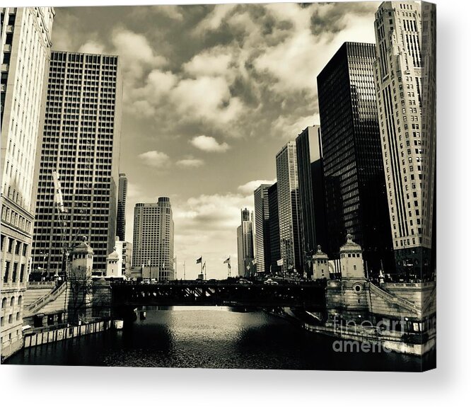 Chicago Acrylic Print featuring the photograph Chicago River by Dennis Richardson