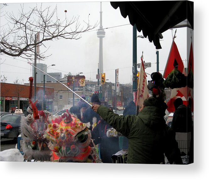 Toronto Acrylic Print featuring the photograph Chinese New Year in Toronto by Alfred Ng