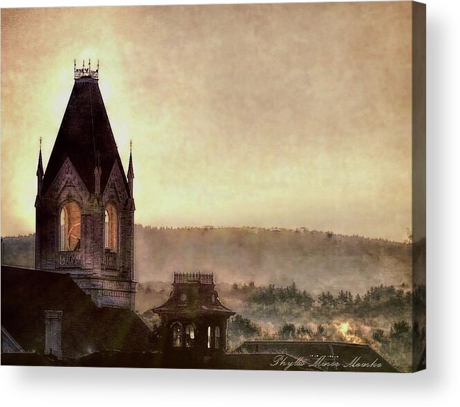 Church Acrylic Print featuring the photograph Church Steeple 4 for Cup by Phyllis Meinke