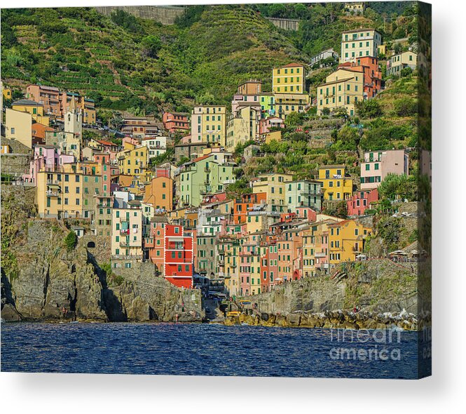 Cinque Terre Acrylic Print featuring the photograph Cinque Terre, Italy by Maria Rabinky