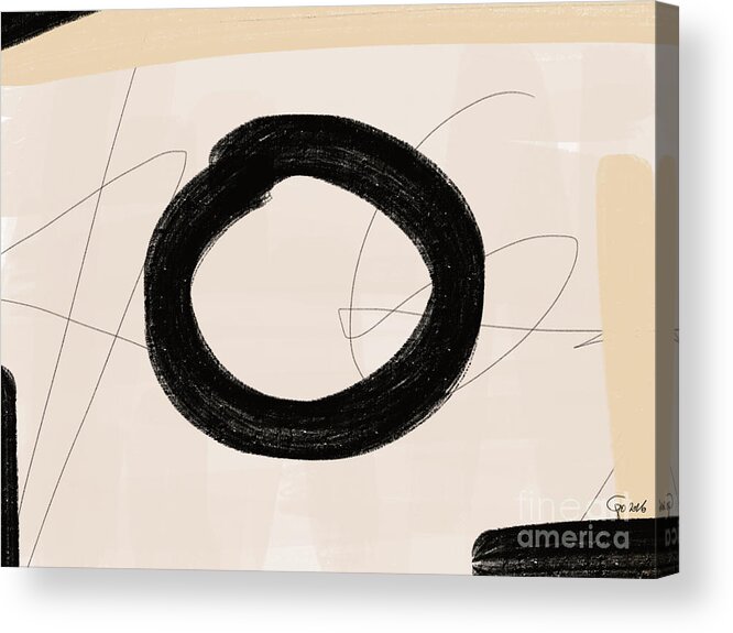 Circle Painting Acrylic Print featuring the painting Circle by Go Van Kampen