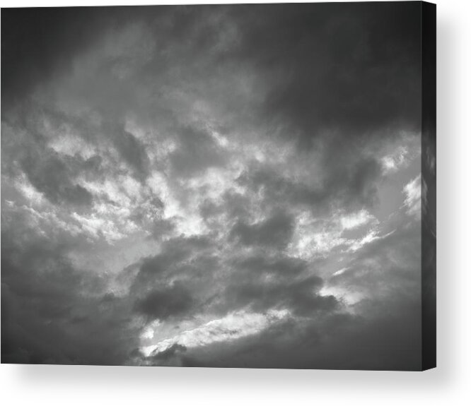Cloud Acrylic Print featuring the photograph Clouds 1 BW #f7 by Leif Sohlman