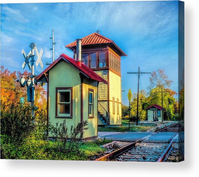 Train Acrylic Print featuring the photograph Cold Springs Station by Nick Zelinsky Jr