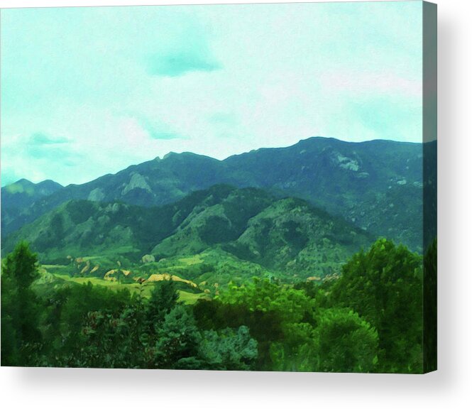 Home Decor Acrylic Print featuring the painting Colorado Springs area Digital Oil #70 by Flees Photos