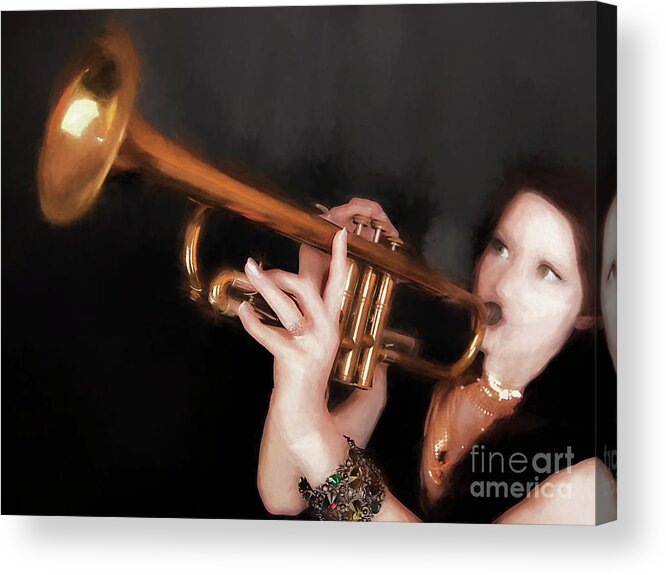 Fine Art Photography Acrylic Print featuring the photograph Come Blow Your Horn ... by Chuck Caramella