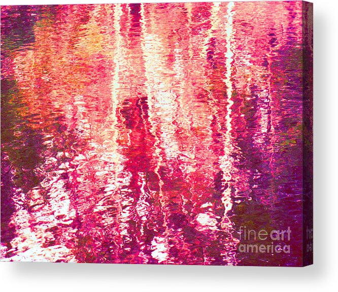 Abstract Acrylic Print featuring the photograph Conflicted In the Moment by Sybil Staples