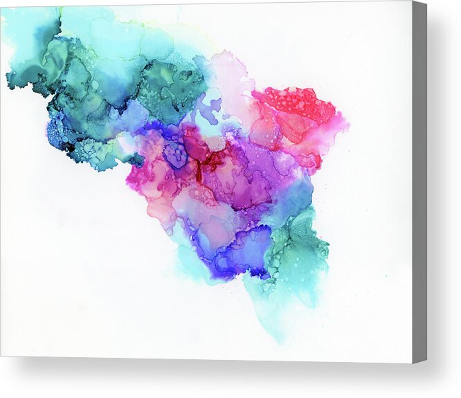 Coral Acrylic Print featuring the painting CoralSea by Tamara Nelson