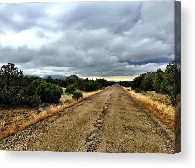Road Acrylic Print featuring the photograph County Road by Brad Hodges