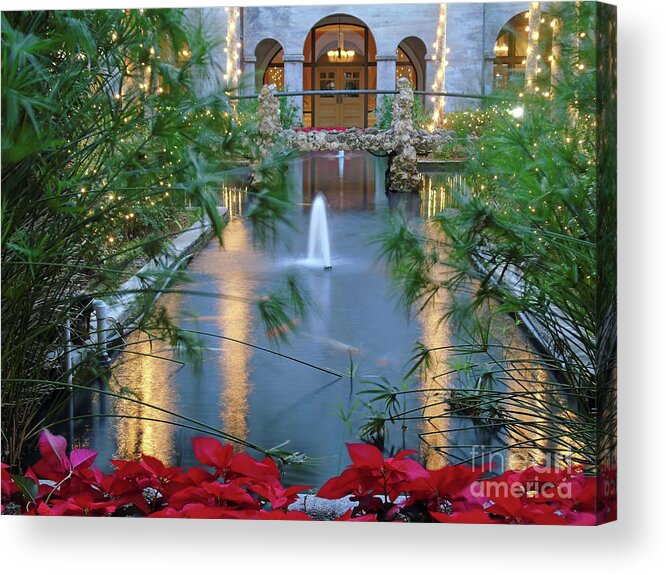 St Augustine Acrylic Print featuring the photograph Courtyard Garden by D Hackett