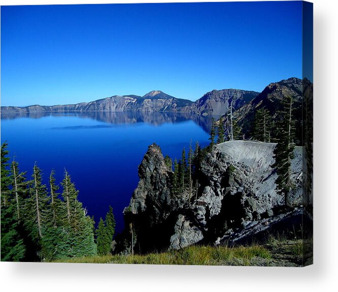 Water Acrylic Print featuring the photograph Crater lake by Kimberly Oegerle