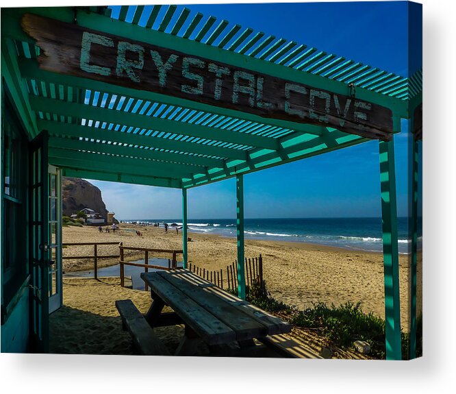 Crystal Cove Acrylic Print featuring the photograph Crystal Cove Store by Pamela Newcomb