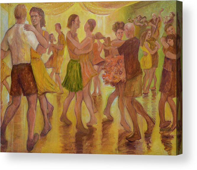 Painting Acrylic Print featuring the painting Dance Trance by Laura Lee Cundiff