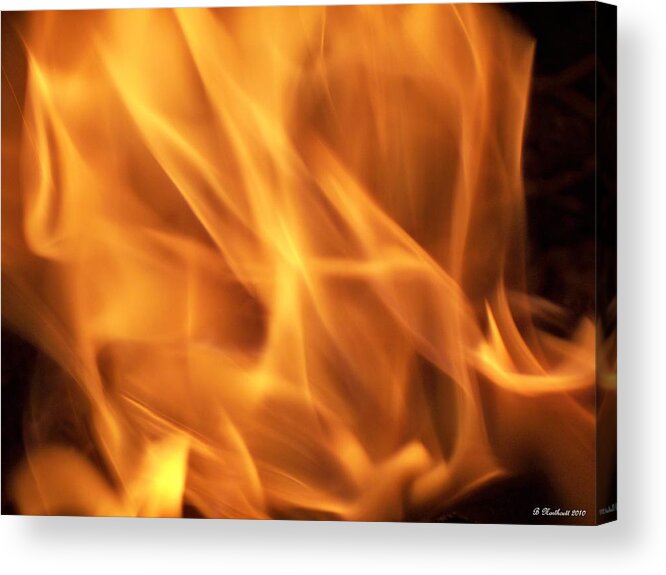 Fire Acrylic Print featuring the photograph Dancing With Fire by Betty Northcutt