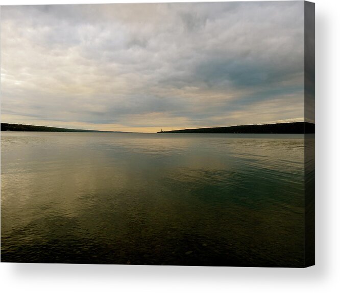 Lake Acrylic Print featuring the photograph Dark Lake by Azthet Photography