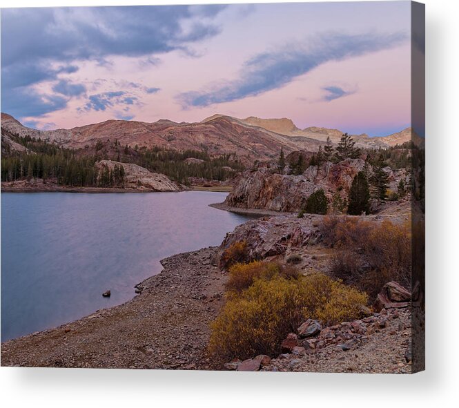 Landscape Acrylic Print featuring the photograph Dawn At Lake Ellery by Jonathan Nguyen