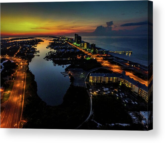 Alabama Acrylic Print featuring the photograph Dawn Over Cotton Bayou by Michael Thomas