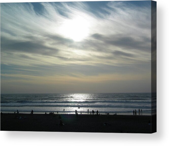 Beach Acrylic Print featuring the photograph Day at the Beach by Jeff Floyd CA
