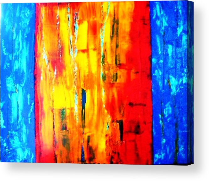 Abstract Acrylic Print featuring the painting Deep Bond by Piety Dsilva