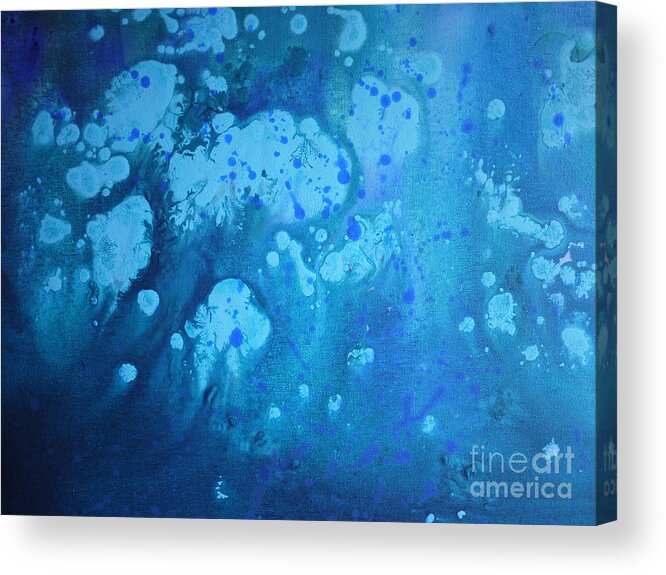 Ocean Acrylic Print featuring the painting Deep Water by Julia Underwood