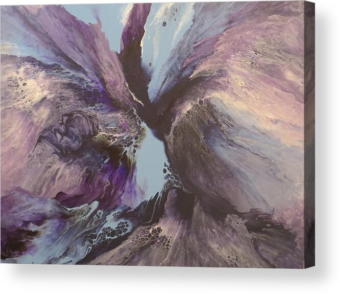 Abstract Acrylic Print featuring the painting Determination by Soraya Silvestri