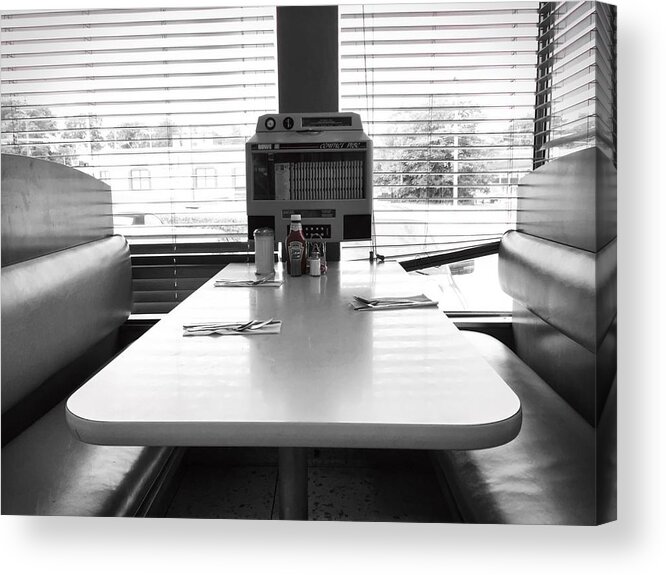 Indoors Acrylic Print featuring the photograph Diner by Chris Montcalmo