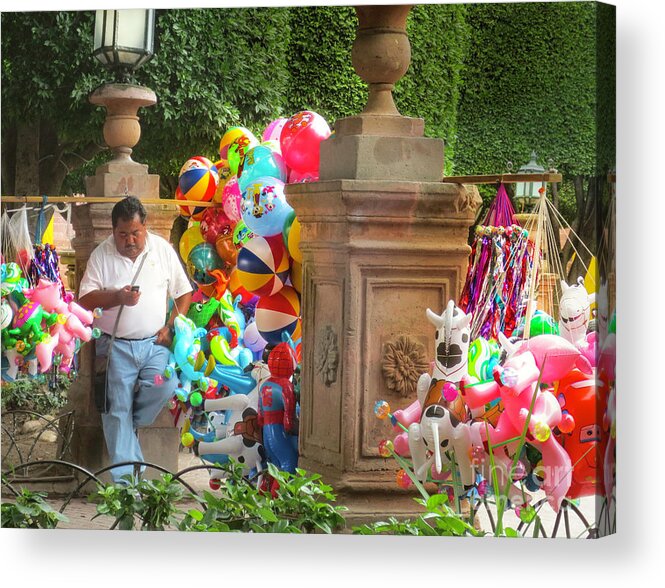 Balloons Acrylic Print featuring the photograph Do I have Balloons by Barry Weiss