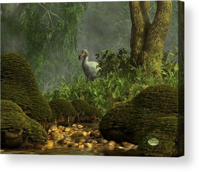 Dodo Acrylic Print featuring the digital art Dodo Creek by Daniel Eskridge