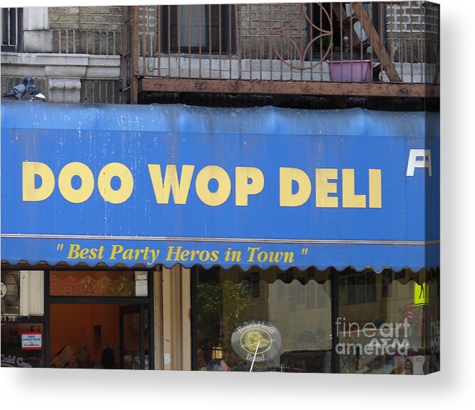 Doo Wop Deli Acrylic Print featuring the photograph Doo Wop Deli by Cole Thompson