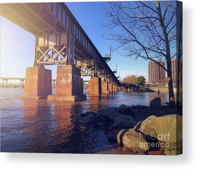 Photoshop Acrylic Print featuring the photograph Downtown by Melissa Messick