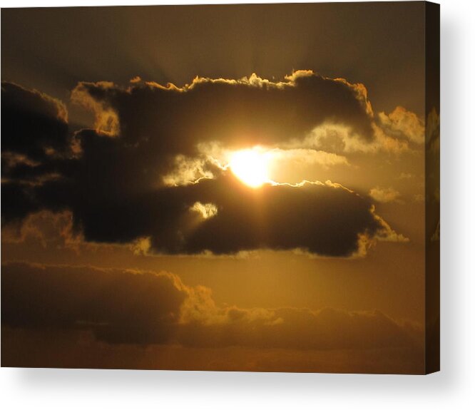 Sunset Acrylic Print featuring the photograph Dragon Sunset by Lori Chartier