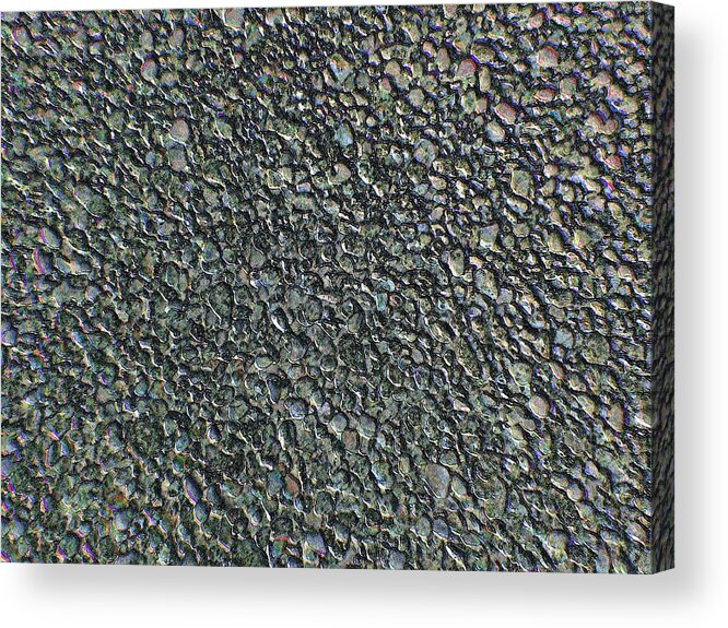 Nature Acrylic Print featuring the digital art Drawn Pebbles by Vincent Green