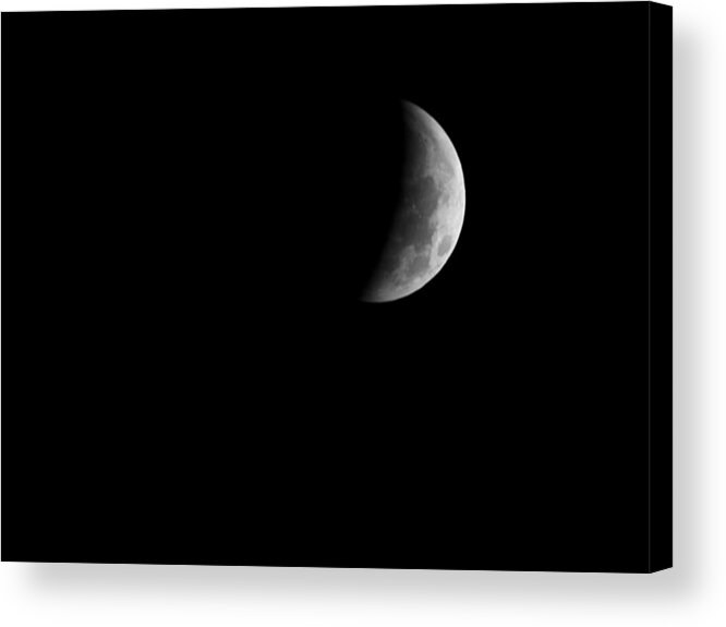 Eclipse.astronomy Acrylic Print featuring the photograph Earth's Shadow by Jim DeLillo